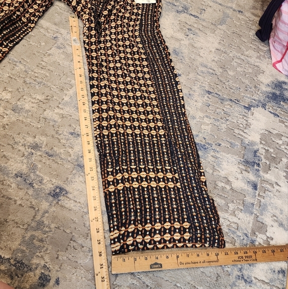 NWT Anthropologie Metzner Wide Leg Trousers Ett:twa Size 4 Geometric Belted - Picture 16 of 16